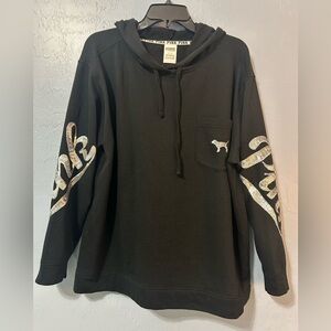 Pink Victoria’s Secret Pullover Hoodie w/Bling!